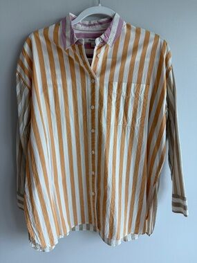 Madewell Multi-colored Striped Button-Down Shirt
